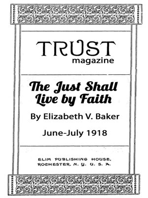 cover image of The Just Shall Live by Faith